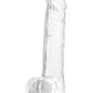 Fantasia Ballsy Dildo - Clear - 6.5in
