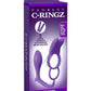 Fantasy C-Ringz Ass-Gasm Silicone Vibrating Rabbit and Cock Ring - Purple