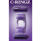 Fantasy C-Ringz Duo-Vibrating Super Cock Ring with Bullet - Purple