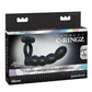 Fantasy C-Ringz Posable Partner Double Penetrator Cock Ring with Bullet - Black