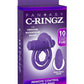 Fantasy C-Ringz Silicone Rabbit Ring Cock Ring with Remote Control - Purple