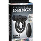 Fantasy C-Ringz Silicone Rechargeable Performance Pro Cock Ring with Remote Control - Black