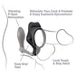 Fantasy C-Ringz Silicone Rock Hard Ass-Gasm Cock Ring with Bullet