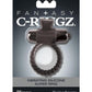 Fantasy C-Ringz Vibrating Silicone Super Cock Ring with Bullet - Black