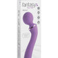 Fantasy For Her Duo Wand Massage Her Silicone Rechargeable Waterproof - Purple