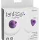 Fantasy For Her Silicone Vibrating Nipple Suck Hers Waterproof - Purple - 2in