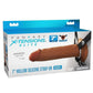 Fantasy X-Tensions Elite Silicone Dual Density Hollow Strap-On - Caramel - 7in