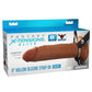 Fantasy X-Tensions Elite Silicone Dual Density Hollow Strap-On - Caramel - 8in