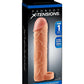Fantasy X-Tensions Perfect 1in Extension Sleeve with Ball Strap - Vanilla - 7in