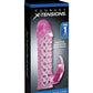 Fantasy X-Tensions Vibrating Couples Cock Cage Waterproof - Pink - 6.25in