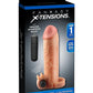 Fantasy X-Tensions Vibrating Real Feel 1in Extension Sleeve - Flesh - 5.5in