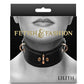 Fetish and Fashion Lillith Collar - Black/Gold