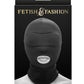 Fetish and Fashion Mouth Hood - Black - One Size