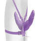 Fetish Fantasy Elite Vibrating Double Delight Strap-On Silicone Waterproof