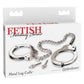 Fetish Fantasy Metal Leg Cuffs - Silver