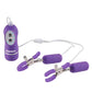 Fetish Fantasy Series 10 Function Vibrating Nipple Clamps with Remote Control