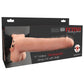 Fetish Fantasy Series Hollow Rechargeable Strap-On Dildo with Balls and Harness - Vanilla - 11in