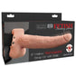 Fetish Fantasy Series Hollow Rechargeable Strap-On Dildo with Balls and Harness - Vanilla - 9in