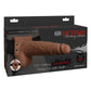Fetish Fantasy Series Hollow Squirting Strap-On Dildo with Balls and Harness - Caramel - 7.5in