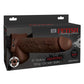 Fetish Fantasy Series Hollow Squirting Strap-On Dildo with Balls and Harness - Chocolate - 9in
