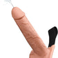 Fetish Fantasy Series Hollow Squirting Strap-On Dildo with Balls and Harness - Vanilla - 9in