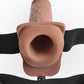 Fetish Fantasy Series Hollow Rechargeable Strap-On Dildo with Balls and Harness with Wireless Remote Control