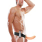 Fetish Fantasy Series Vibrating Hollow Strap-On Dildo and Adjustable Harness with Remote Control - Vanilla - 8in