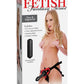 Fetish Fantasy Series Vibrating Strap-On Dildo 6in and Harness Set with Bullet - Black