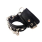 Fetish Play Ankle Cuffs Vegan Leather - Black
