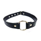 Fetish Play O-Ring Gag Vegan Leather - Black