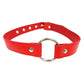 Fetish Play O-Ring Gag Vegan Leather - Red
