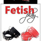 Fetish Play Wrist Cuffs Vegan Leather - Black