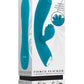 Fierce Flicker Rechargeable Silicone Dual Vibrator - Blue