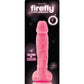 Firefly 5 Inch Pleasures Silicone Glow In The Dark Dildo - Glow In The Dark/Pink - 5in