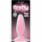 Firefly Pleasure Plug Butt Plug - Glow In The Dark/Pink - Small