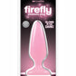Firefly Pleasure Plug Butt Plug - Glow In The Dark/Pink - Medium