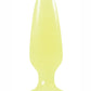Firefly Pleasure Plug Butt Plug - Glow In The Dark/Yellow - Small
