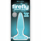 Firefly Pleasure Plug Mini Butt Plug - Blue/Glow In The Dark
