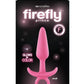 Firefly Prince Silicone Butt Plug - Glow In The Dark/Pink - Small