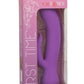 First Time Silicone Rechargeable Pleaser Dual Vibrator - Purple