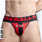 Fister 3d Rubber Fist Jock - Black/Red - Medium