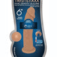 Fleshstixxx Dual Density Silicone Bendable Dong - Caramel - 6in