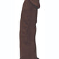 Fleshstixxx Dual Density Silicone Bendable Dong - Chocolate - 6in