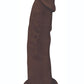 Fleshstixxx Dual Density Silicone Bendable Dong - Chocolate - 7in