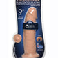 Fleshstixxx Dual Density Silicone Bendable Dong - Caramel - 9in