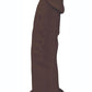 Fleshstixxx Dual Density Silicone Bendable Dong - Chocolate - 9in