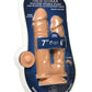 Fleshstixxx Silicone Double Dildo - Caramel