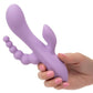 Flex Bend and Hold Triple Rumbler Rechargeable Silicone Vibrator