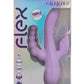Flex Bend and Hold Triple Rumbler Rechargeable Silicone Vibrator - Purple