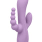 Flex Bend and Hold Triple Rumbler Rechargeable Silicone Vibrator